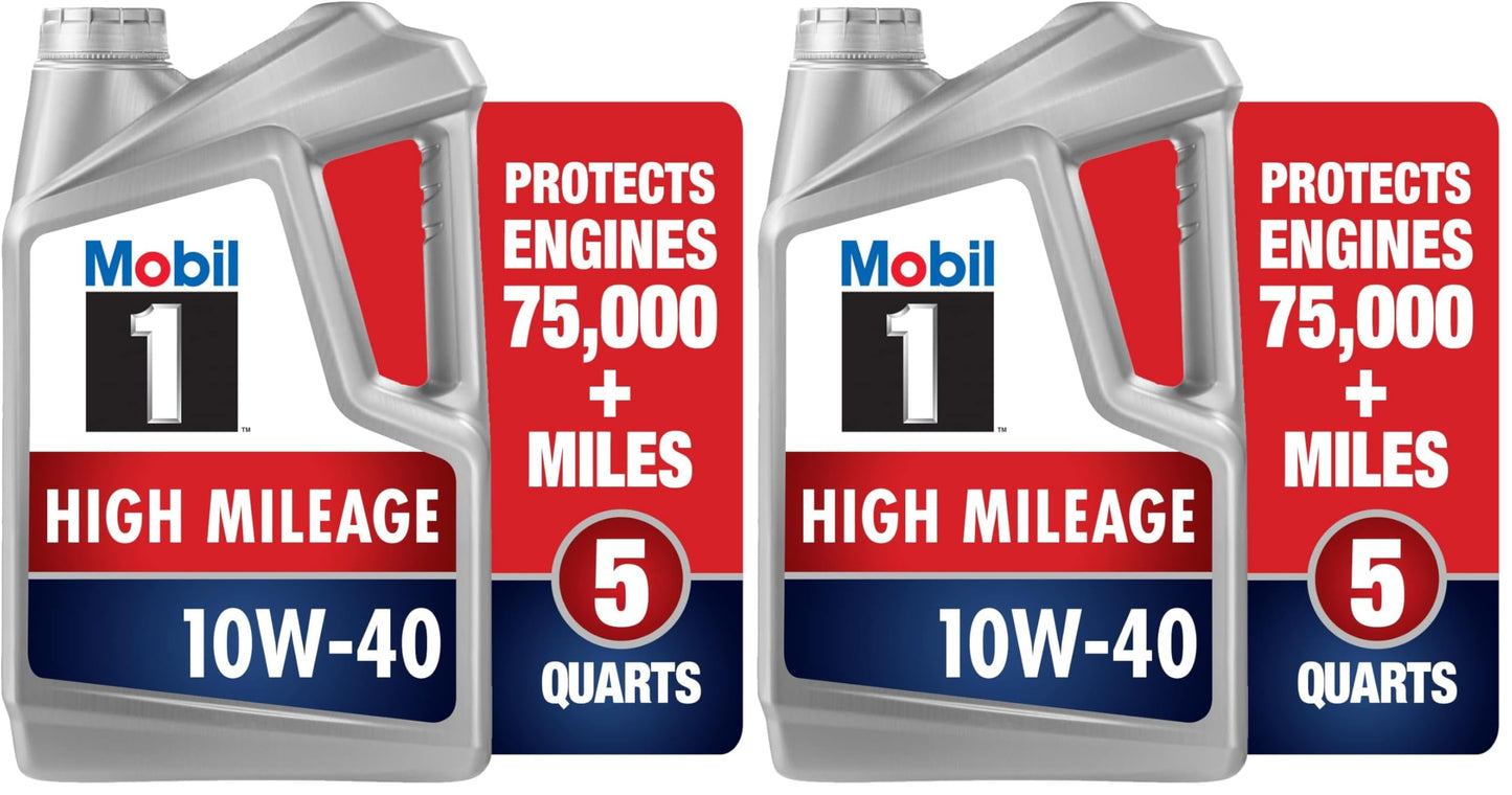 Mobil 1 Advanced Fuel Economy Full Synthetic Motor Oil 0W-20, 5 Quart
