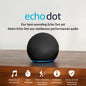 Amazon Echo Dot (neuestes Modell), Alexa-Lautsprecher mit sattem Klang, Ideal für Schlafzimmer, Esszimmer und Büros, Anthrazit, mit Alexa+ Early Access