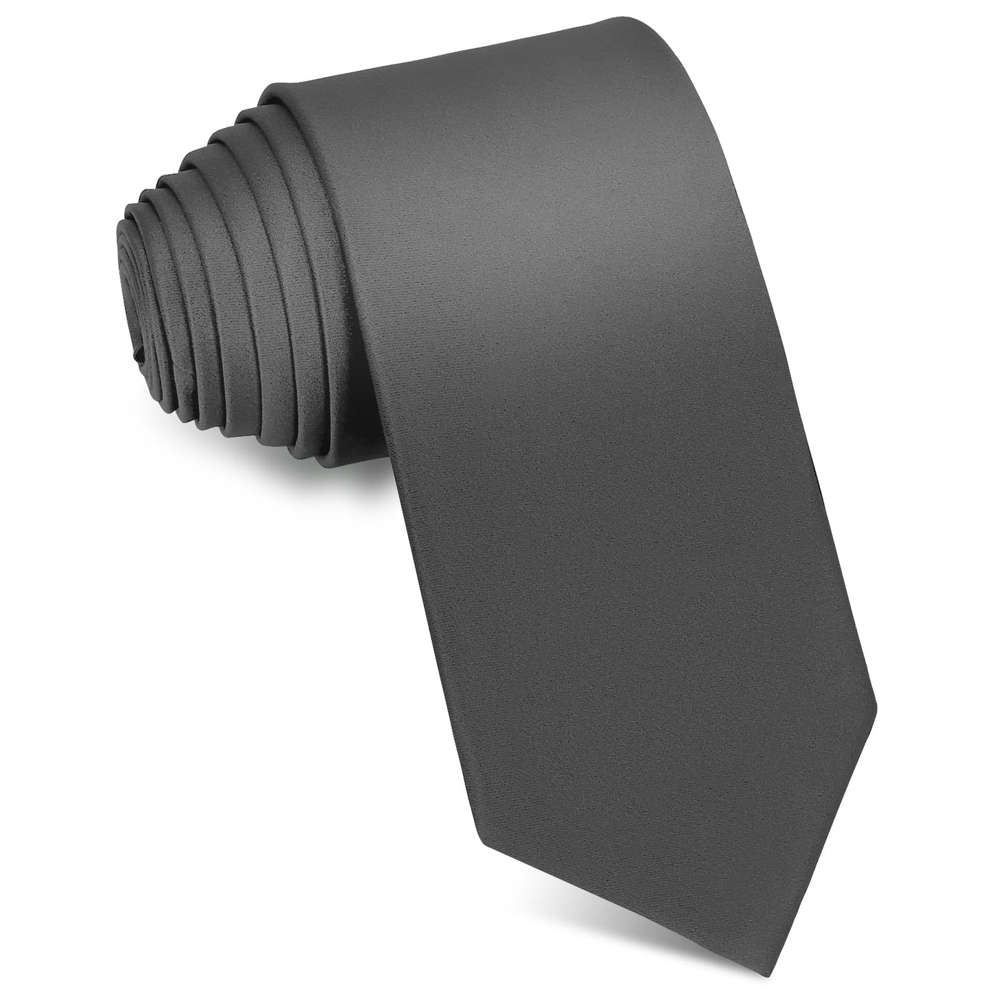 Men's Ties Solid Pure Color 3.15" (8CM) Necktie Black Ties For Men