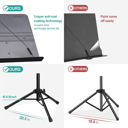 Vekkia Portable Sheet Music Stand: A Game-Changer for Musicians