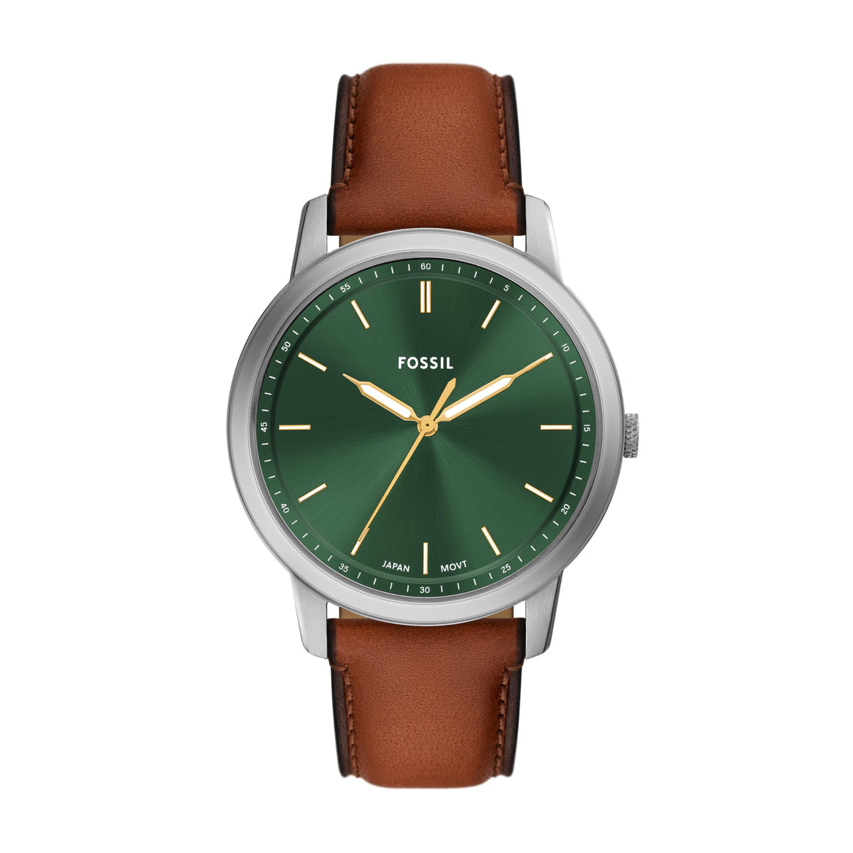 Fossil Men's Minimalist Quartz Stainless Steel Three-Hand Watch for Men