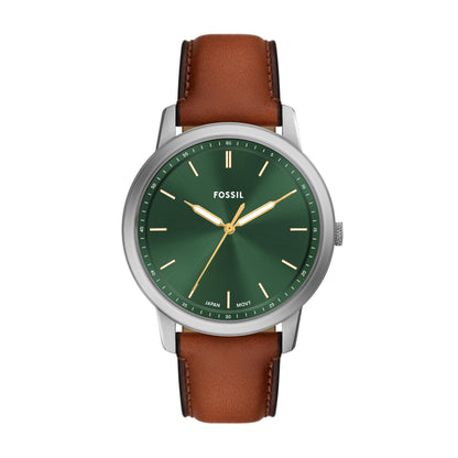 Fossil Men's Minimalist Quartz Stainless Steel Three-Hand Watch for Men