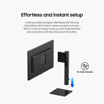SAMSUNG 27" ViewFinity S6 (S60UD) Series QHD High Resolution Computer Monitor, 100Hz, HDR10, USB-C, Built-In LAN Port, Daisy Chain Support, Easy Setup, Height Adjustable Stand, LS27D606UANXGO, 2024