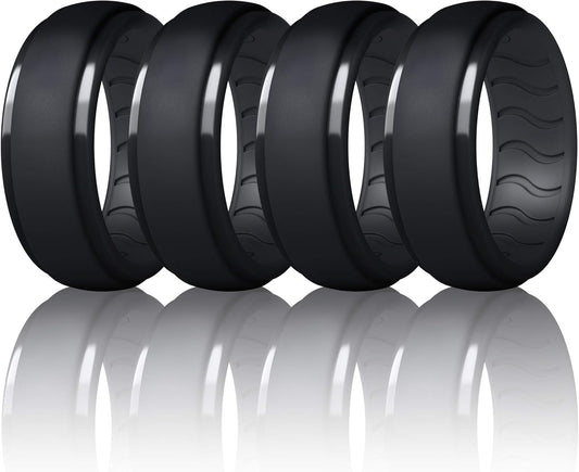 Silicone Ring Men, Mens Silicone Wedding Band, Rubber Wedding Rings For Men, Silicone Wedding Band Men