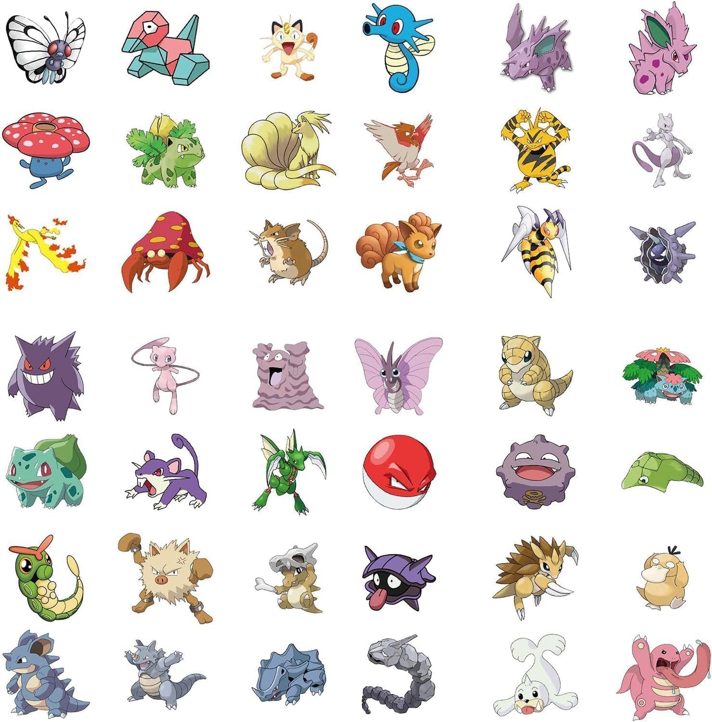 100 Cartoon Pokémon Stickers for Your Favorite Things