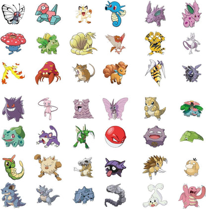 100 Cartoon Pokémon Stickers for Your Favorite Things