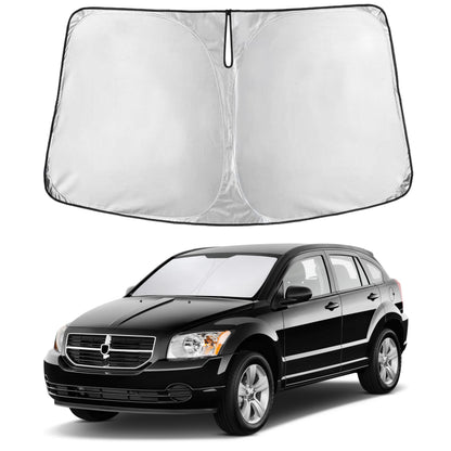 EcoNour Car Windshield Sunshade | Blocks 99% Heat & Keeps Interior Cool | Universal Fits Cars, SUVs, Trucks | Automotive Sun Screen, Visor & Car Accessories for Summer | Medium (64x32 Inches)