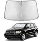 EcoNour Car Windshield Sunshade | Blocks 99% Heat & Keeps Interior Cool | Universal Fits Cars, SUVs, Trucks | Automotive Sun Screen, Visor & Car Accessories for Summer | Medium (64x32 Inches)