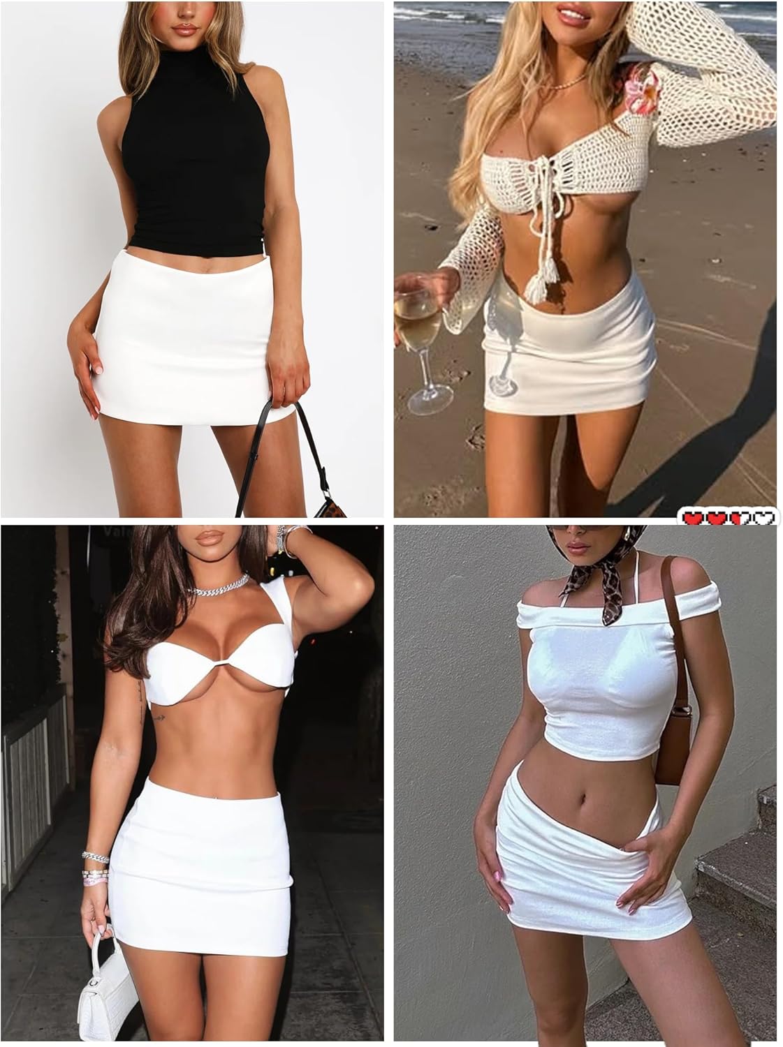 Danysu Dehnbare Mini Skorts Mid Waist Rock mit Shorts Seitenschlitz 2025 Sport Alltag Ausgeh-Outfits