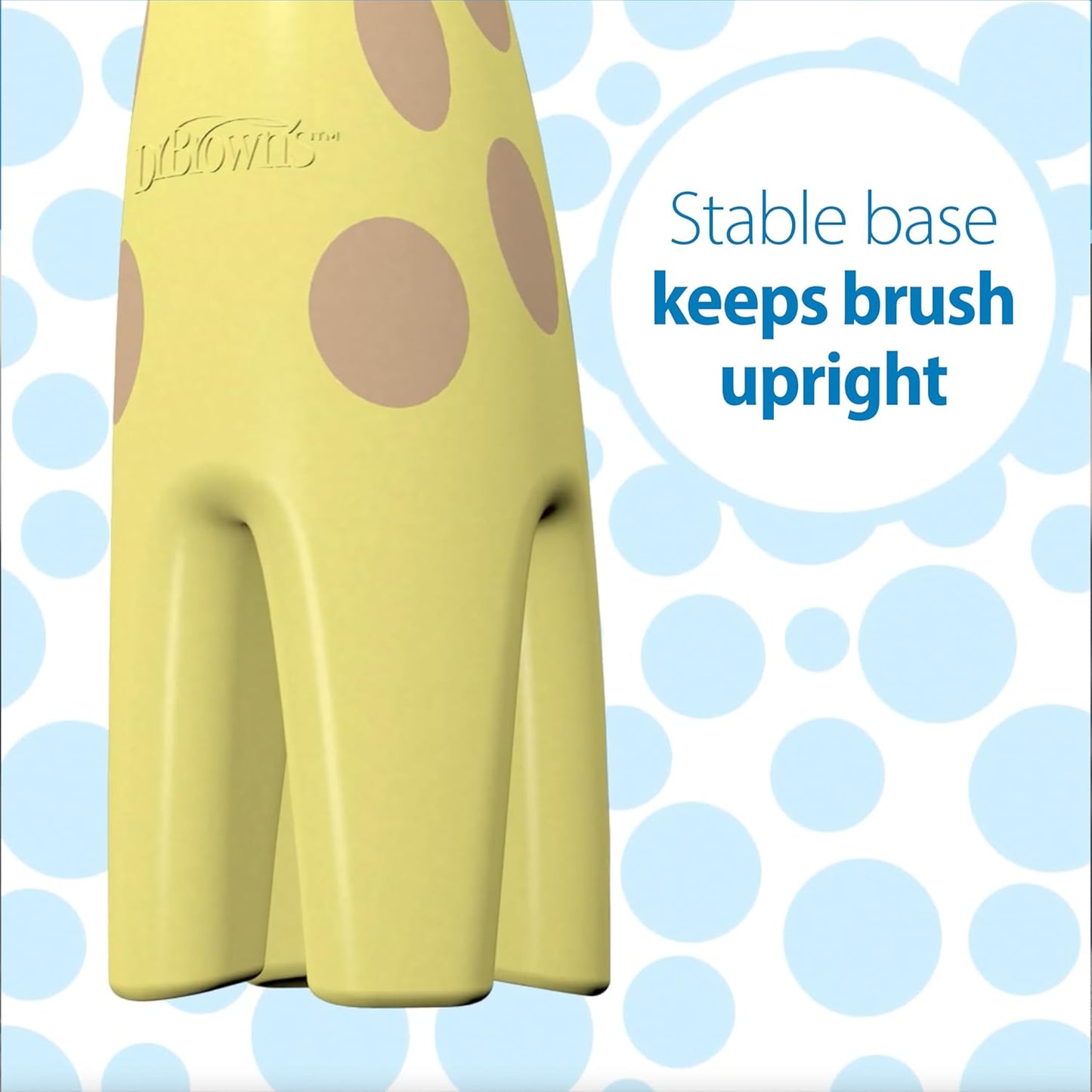 Dr.-Brown's-Trainingszahnbürste-für-Babys-und-Kleinkinder,-weich-für-die-ersten-Zähne,-Giraffe,-BPA-frei,-0-3-Jahre