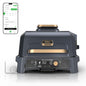 Ninja Woodfire Pro Connect XL Outdoor Grill & Smoker | Bluetooth, App Enabled | 7-in-1 Grill, BBQ Smoker, Outdoor Air Fryer | Woodfire Technology | Built-In Thermometer | Blue & Gold| OG951BL1