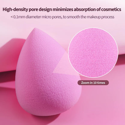 BEAKEY Make-up-Schwamm-Set, 5 Stück, mikroporös, geringe Absorption, weiche, latexfreie Foundation-Beauty-Schwämme und -Blender für Puder-Creme