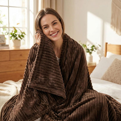 Vessia Flannel Fleece Throw Blanket: A Cozy Companion for All Seasons