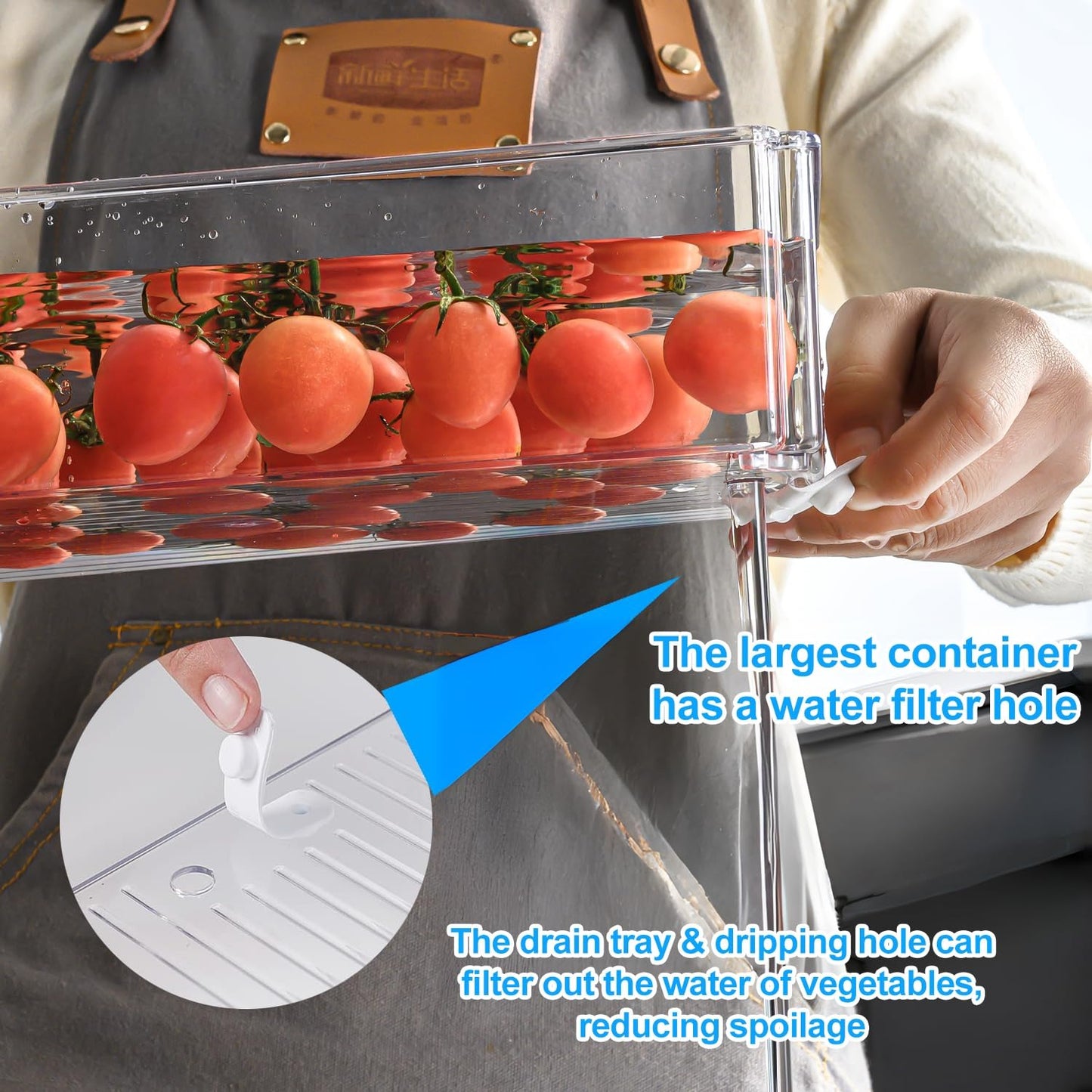 2 Pack Snackle Box –Air Tight Snack Containers with Divided, Lids&Handle –Clear Serving Tray for Fruits, Candy, Nuts –Portable for Travel, Parties, Daily Use (8 Containers Dishwasher Safe)