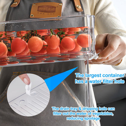 2 Pack Snackle Box –Air Tight Snack Containers with Divided, Lids&Handle –Clear Serving Tray for Fruits, Candy, Nuts –Portable for Travel, Parties, Daily Use (8 Containers Dishwasher Safe)