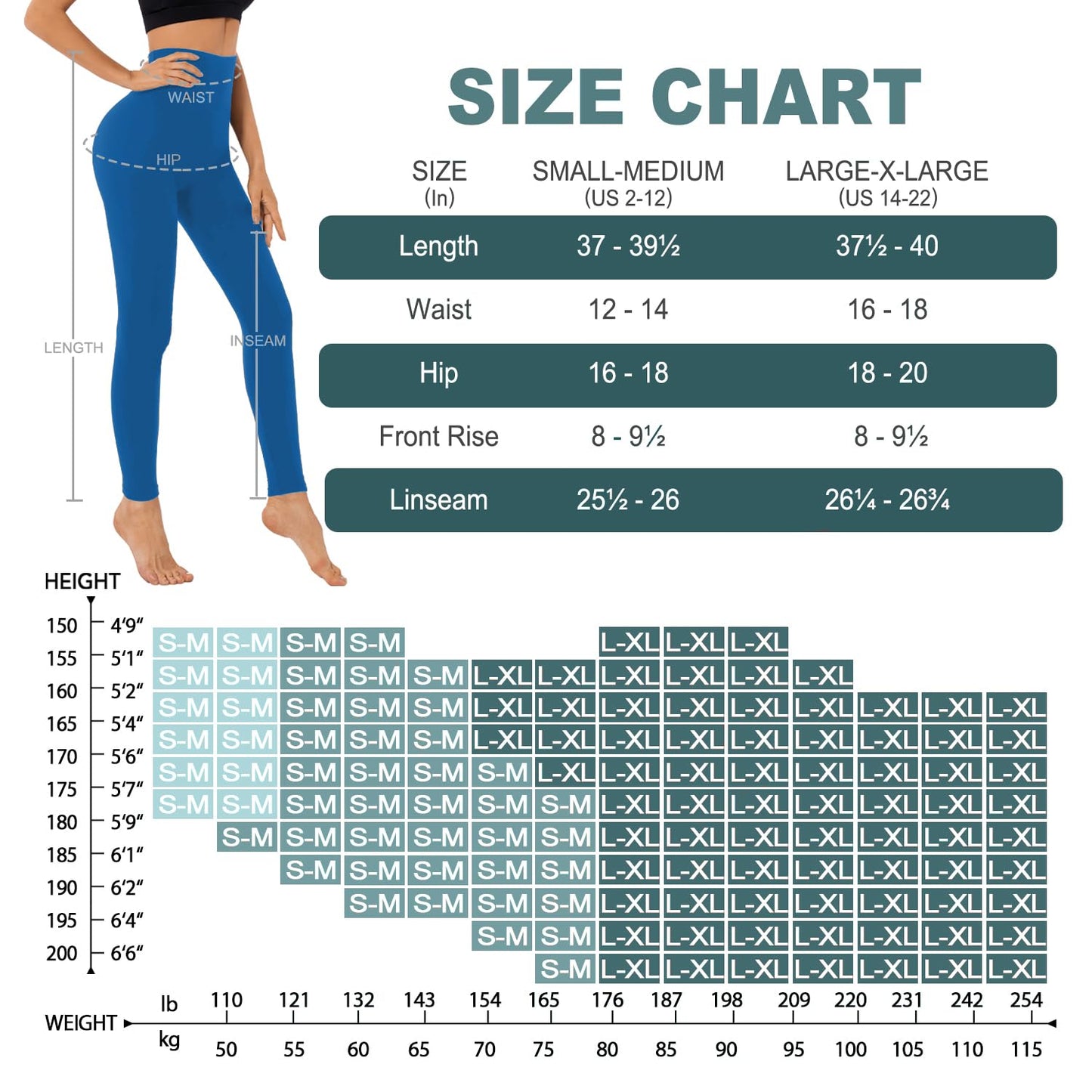 we fleece High Waisted Leggings for Women-Womens Black Workout Leggings Running Tummy Control Compression Pants