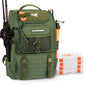 KastKing KarryAll Fishing Tackle Backpack with Rod Holder 4 Tackle Boxes,40/26L Tackle Bag Storage Fishing Gear and Equipment