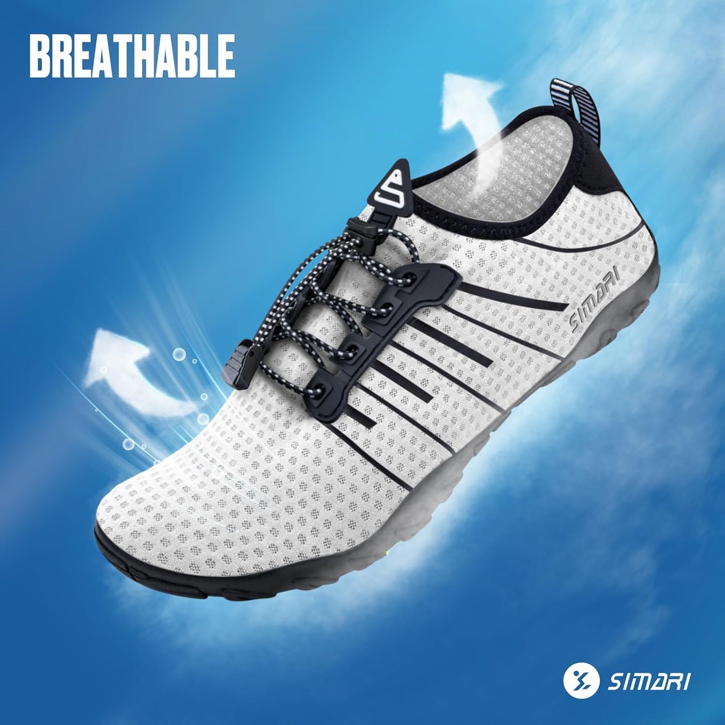 SIMARI Wasserschuhe für Damen und Herren, Badeschuhe, Strandschuhe, schnelltrocknend, Barfußschuhe, Wanderschuhe, Surfschuhe, Laufschuhe, Kajakschuhe