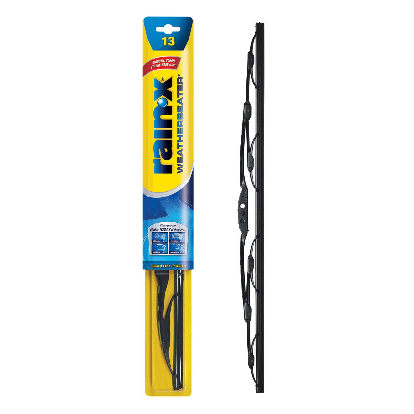 Rain-X 820149 WeatherBeater Wiper Blades, 22" Windshield Wipers (Pack of 2), Automotive Replacement Windshield Wiper Blades That Meet Or Exceed OEM Quality And Durability