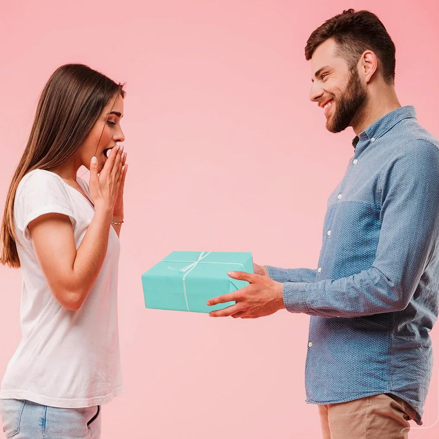 100 Blatt Seidenpapier Salbeigrün 35x50cm Geschenkpapier Seidenpapier Großpackung für DIY-Projekte Geschenktüten Geschenkverpackungen Hochzeiten Valentinstag Ostern Weihnachten und Geburtstagsfeiern Basteln