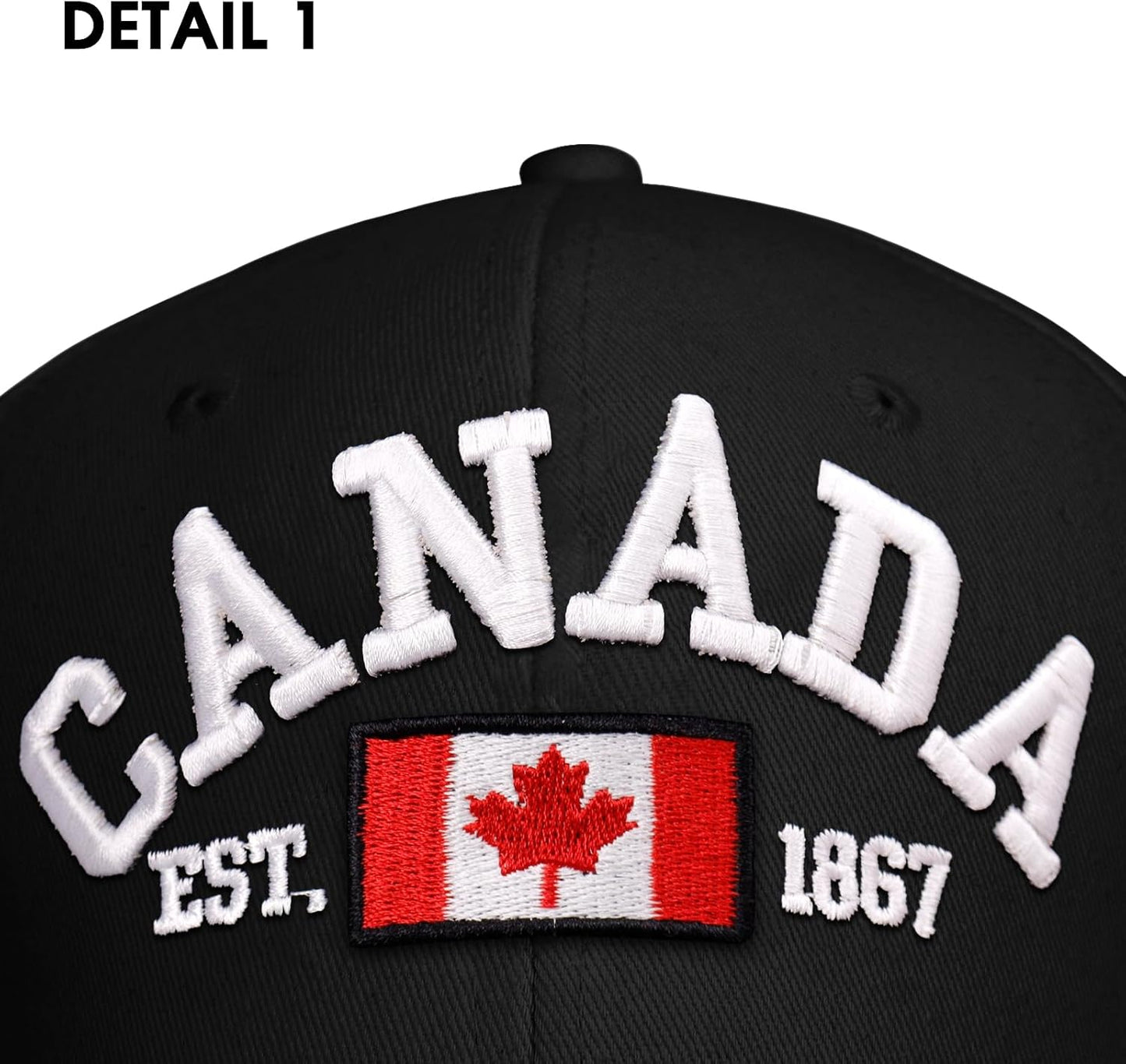 2 Stück Kanada Baseballkappe Kanada Souvenirs Verstellbare Hüte Geschenke für Männer Frauen