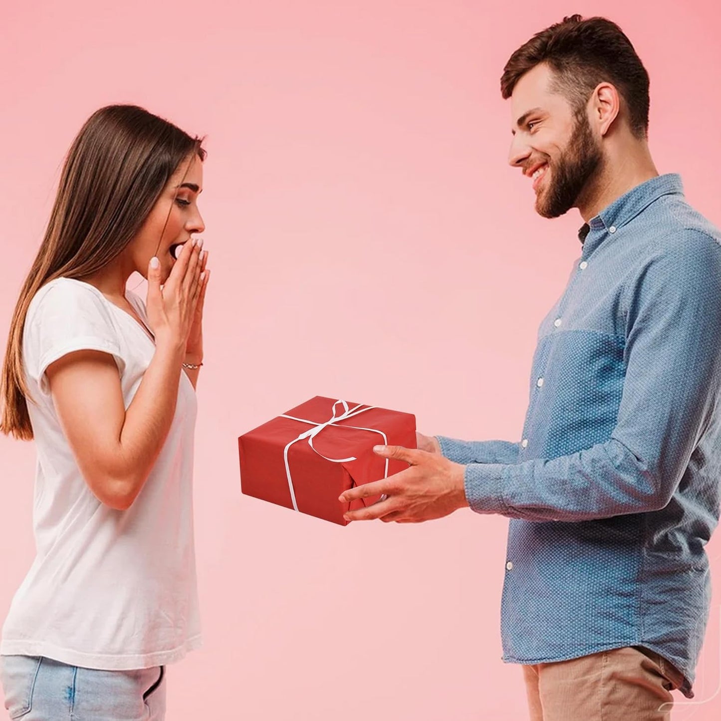 100 Blatt Seidenpapier Salbeigrün 35x50cm Geschenkpapier Seidenpapier Großpackung für DIY-Projekte Geschenktüten Geschenkverpackungen Hochzeiten Valentinstag Ostern Weihnachten und Geburtstagsfeiern Basteln
