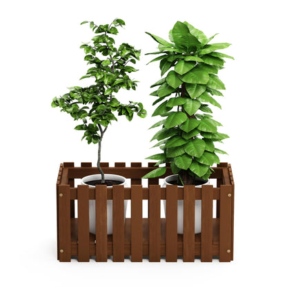 Furinno FG17478 Tioman Outdoor Patio Furniture Hardwood Potting Bench, Natural
