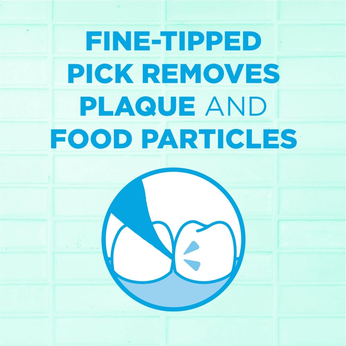 GUM Advanced Care Flosser Picks, Infused with Vitamin E & Fluroide, Fresh Mint Flavour, Blue, 150 Flossers (1 Bag)