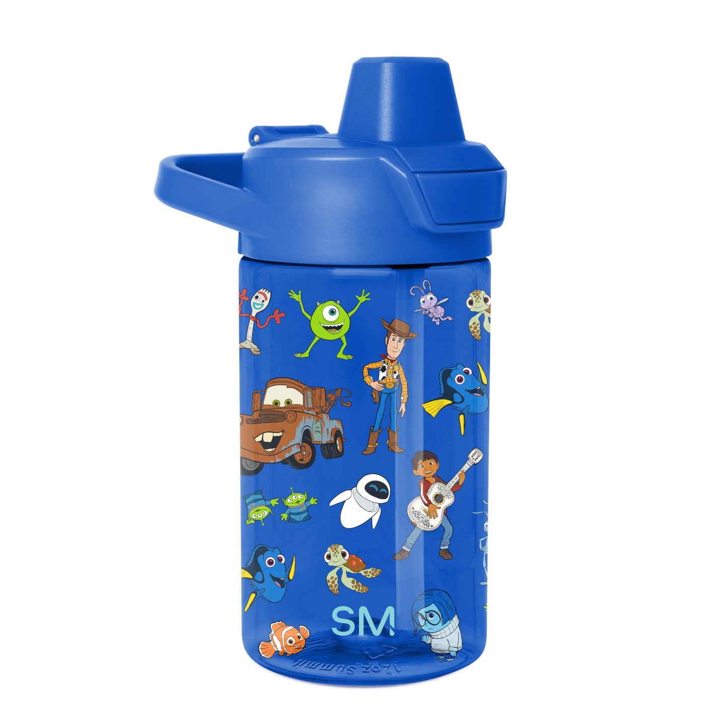 Simple Modern Peppa Pig Kids Tritan Plastic Summit Water Bottle | 12 oz BPA-Free Cup with Covered Leak Proof Straw Lid for Girls, Toddlers | Bubbles