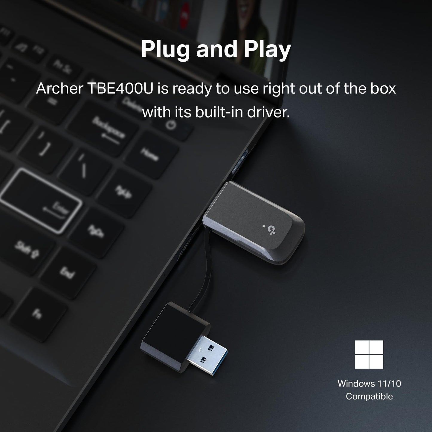 TP-Link AC1300 USB WiFi Adapter(Archer T3U)- 2.4G/5G Dual Band Wireless Network Adapter for PC Desktop, MU-MIMO WiFi Dongle, USB 3.0, Supports Windows 11, 10, 8.1, 8, 7, XP/Mac OS X 10.9-10.14