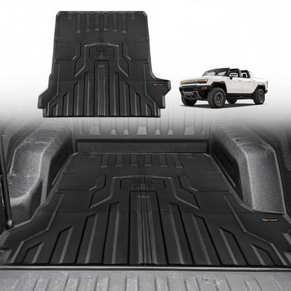 TripleAliners Truck Mat Compatible with 2019-2026 Chevy Silverado 1500 / GMC Sierra 1500 6.6FT Accessories, Truck Bed Mat Heavy Duty Custom Fit All Weather Protection TPE Pickup Liner, Standard Bed