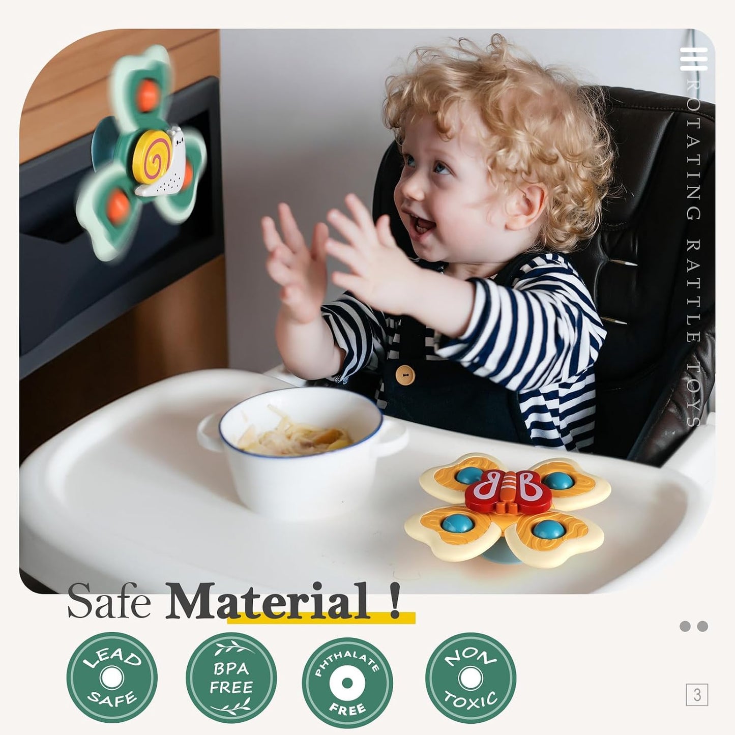 ALASOU Suction Cup Spinner Toys: A Fun and Educational Gift for Toddlers