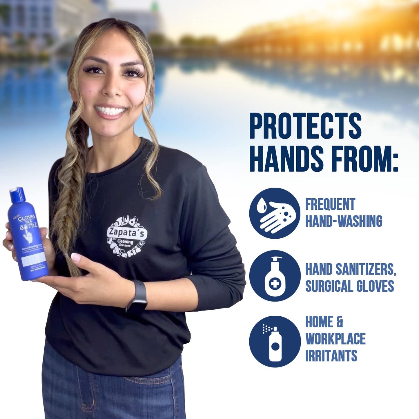 Gloves In A Bottle Shielding Lotion for Dry Itchy Skin, 2 ounce (Pack of 24)