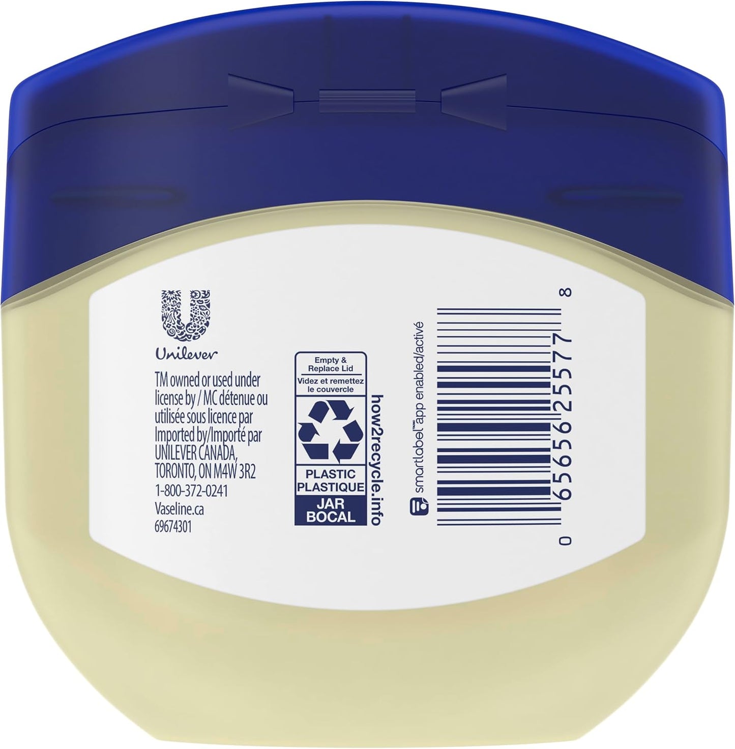 Vaseline Healing Jelly für trockene Haut Kakao Butter mit dreifach gereinigter Vaseline 215 g