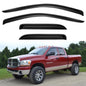 Window Visors Rain Guards for 2015-2026 Ford F150 SuperCrew & 2017-2026 F-150 Raptor F250 F350 F450 F550 Super Duty Crew Cab, Out-Channel Window Vent Deflectors Visors Shades Protectors