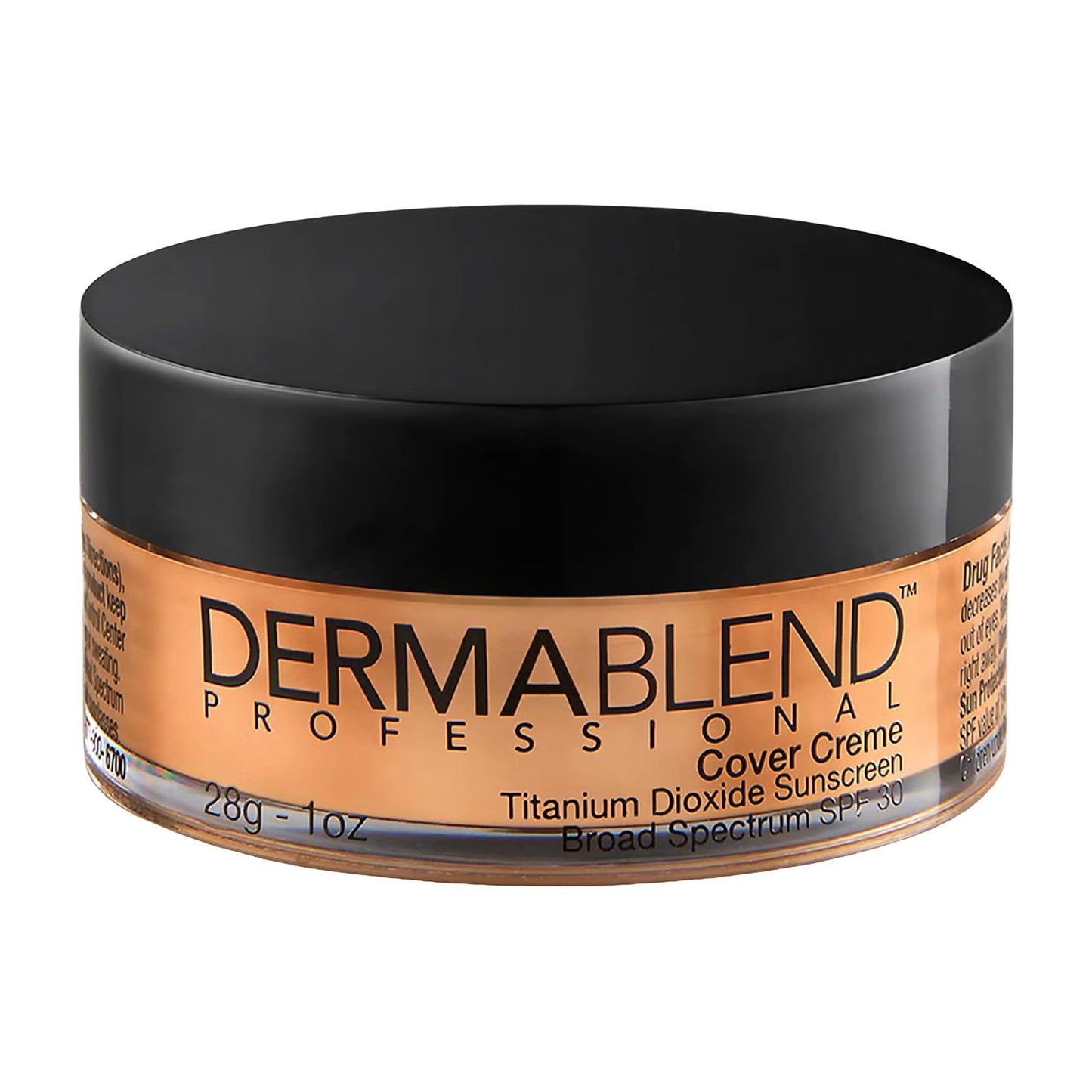 Dermablend Cover Crème Full Coverage Foundation Makeup, Hydrating Cream Concealer for Dark Circles and Blemishes, Maximum Coverage with Mineral Sunscreen SPF 30, 1 OZ