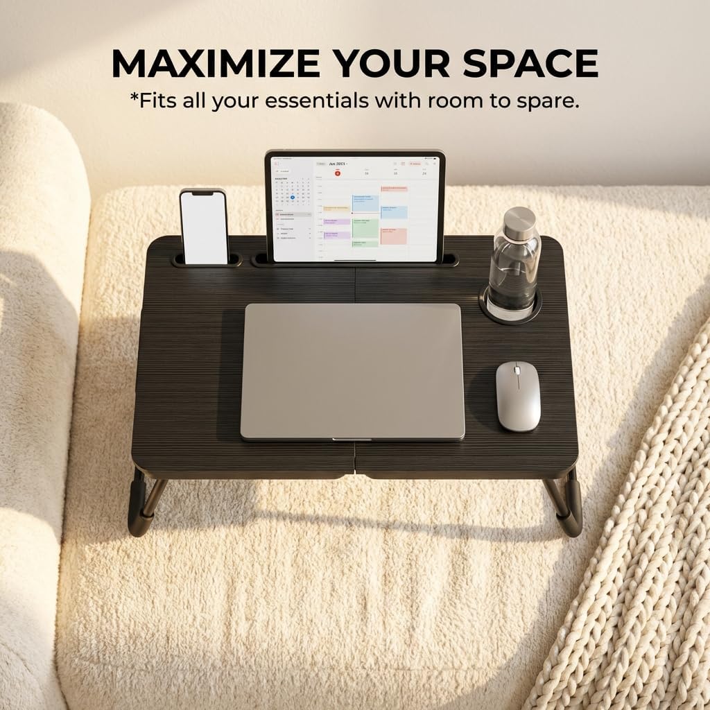 BUYIFY Foldable Laptop Bed Desk Review: A Game-Changer for Remote Work and Chill