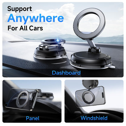 ANDERY Car Phone Holder for Magsafe [78+LBS Strongest Suction & 2400gf Strongest Magnetic] 360° Adjustable Car Phone Mount, Phone Holders for Your Car for iPhone 17-12 & All Phones, Father Gifts