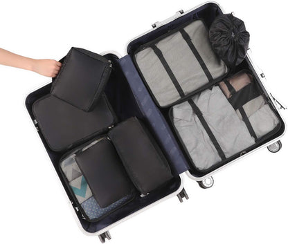 BAGAIL 8er Set Packwürfel Gepäckorganizer für Reisezubehör