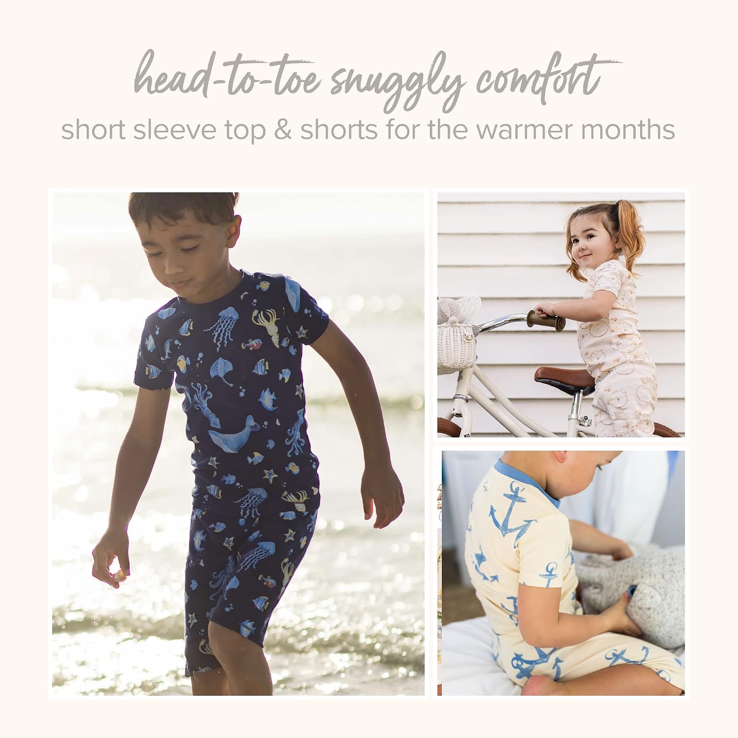 Burt's Bees Baby Unisex Pajamas, Short Sleeve Tee and Shorts 2-Piece PJ Set, 100% Organic Cotton