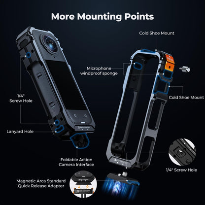 K&F CONCEPT Camera Cage for Insta360 X5: A Game-Changer for Vloggers