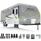 Umbrauto Class C RV Cover Fits 29-32’, Class C Motorhome Camper Cover, Heavy Duty 7 Layers Top Windproof Breathable RV Cover with 3Pcs Extra Straps, Adhesive Repair Patches, 6 Gutter Covers