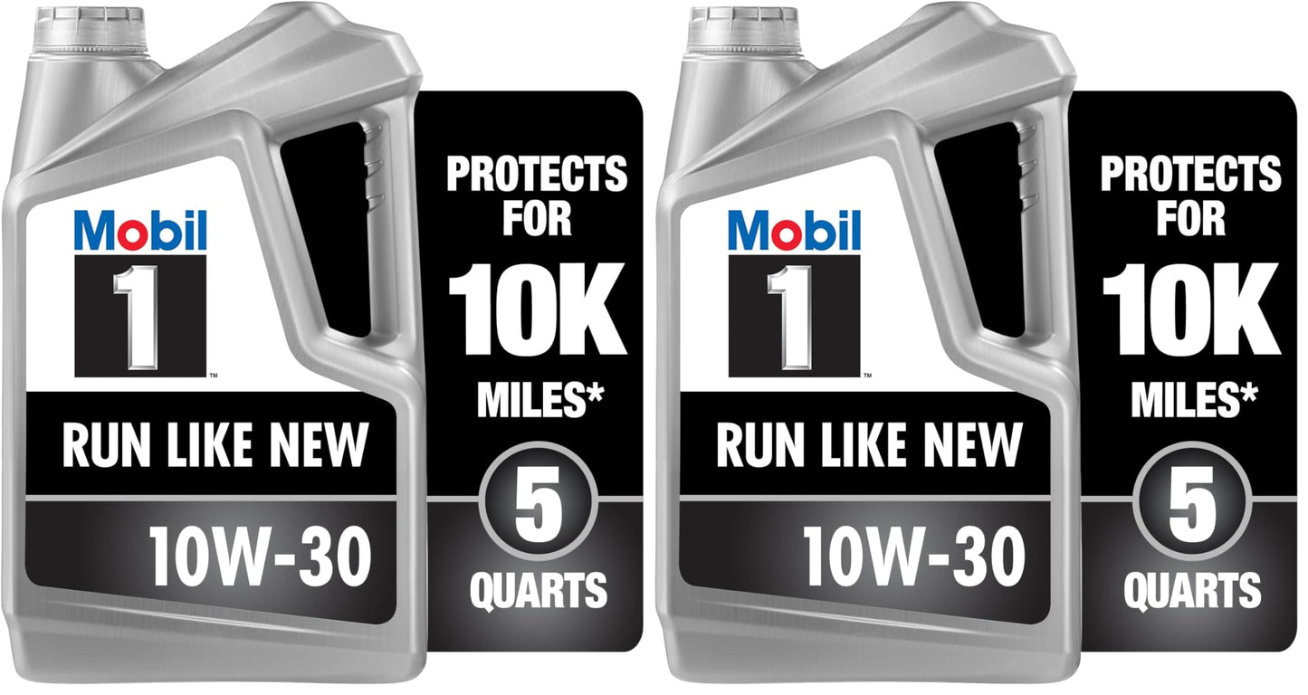 Mobil 1 Advanced Fuel Economy Full Synthetic Motor Oil 0W-20, 5 Quart