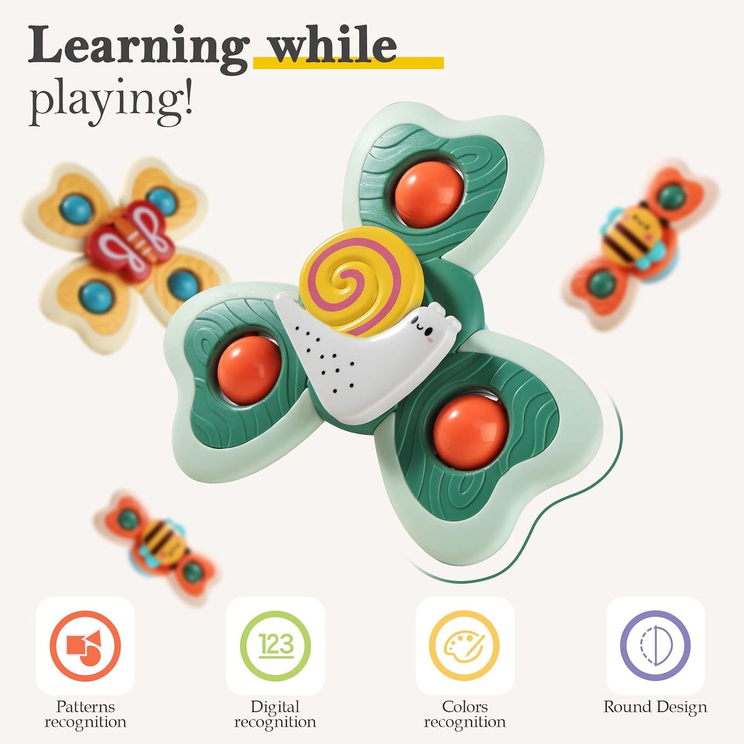 ALASOU Suction Cup Spinner Toys: A Fun and Educational Gift for Toddlers