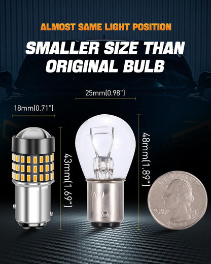 LUYED 3157 LED Bulbs Reverse Light Xenon White 1800 Lumens Super Bright 78 SMD 3056 3156 3057 4157 LED Bulbs,Used for Back Up Reverse Lights,Brake Lights,Tail Lights,Turn Signal Lights,Pack of 2