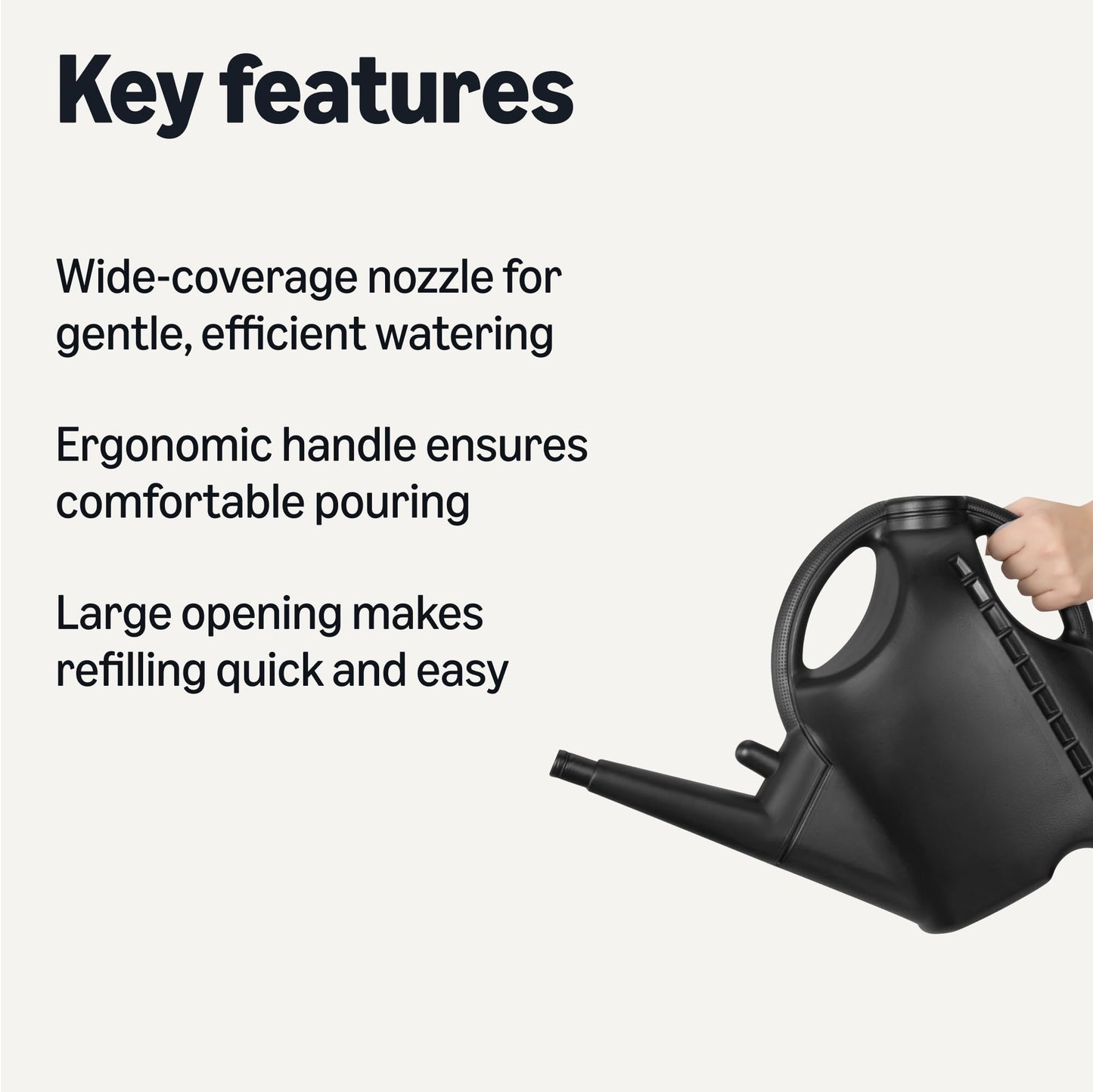 Amazon Basics Garden Sprayer for Gardens and Flower Beds, 1.3 Gallon (5L) Capacity with Extension Wand
