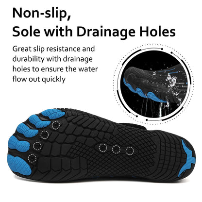 Water Shoes Mens Womens Quick-Dry Barefoot Swim Beach Pool Shoes Aqua Yoga Socks for Hiking Walking Diving Surf Outdoor Water Sports