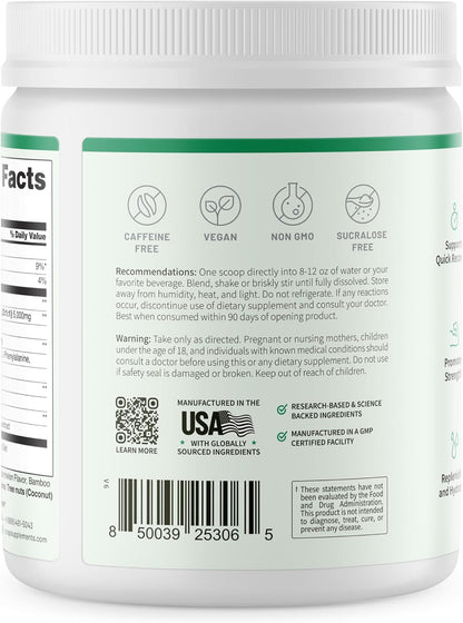 SNAP BCAA Powder Essential Amino Energy Supplement with Nitric Oxide Booster - Watermelon Flavor - Pre Workout Powder, Recovery Supplements Post Workout, Muscle Strength & Performance (30 Servings)