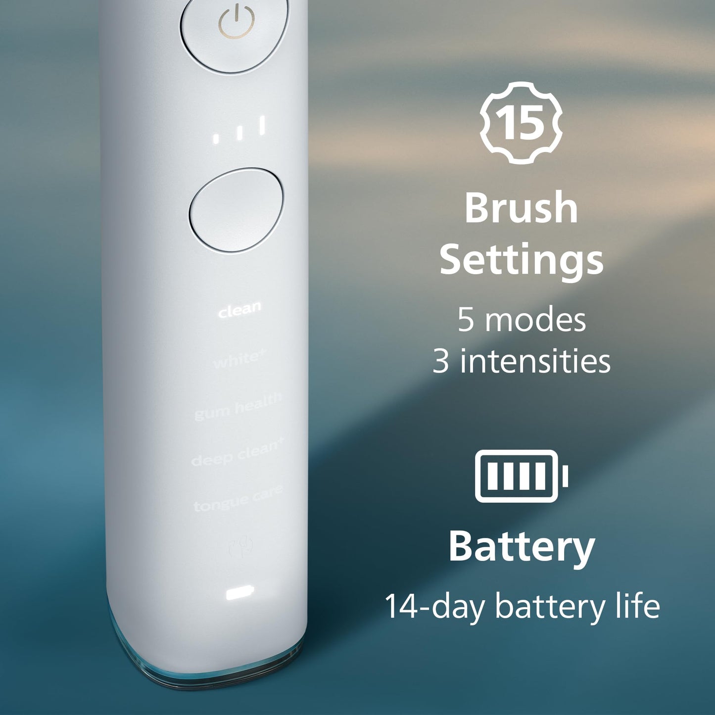 Philips Sonicare DiamondClean Smart 9500 Electric Toothbrush - Sonic Toothbrush with App, Pressure Sensor, 15 Brushing Settings, Replacement Reminder, USB Charging Travel Case, Black, Model HX9923/11