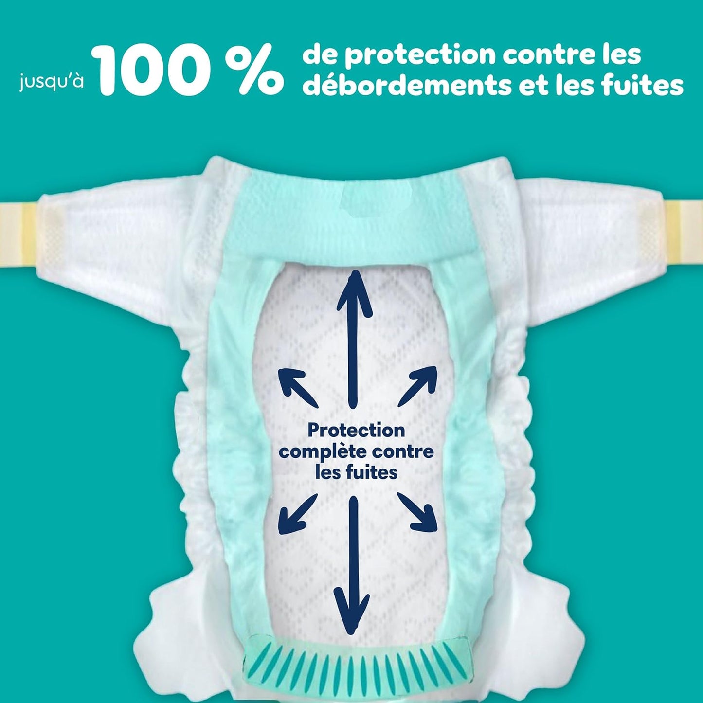 Pampers Swaddlers Windeln, Größe 0 (bis 4,5 kg), 84 Stück, Saugfähig, Hält Babys trocken und bequem, Hautverträgliche Einwegwindel